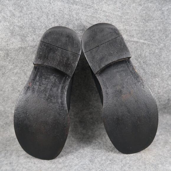 Banana Republic Shoes Mens 9.5 Derby Oxford Black Leather Moc Toe Dress Formal main image 9